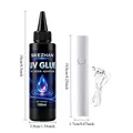 Kit résine UV 100ml avec lampe, adhésif dur à prise rapide – 6