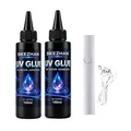 Kit résine UV 100ml avec lampe, adhésif dur à prise rapide – Couleur Set 2
