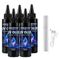 Kit résine UV 100ml avec lampe, adhésif dur à prise rapide – Couleur Set 4