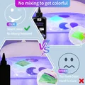Kit résine UV 12 couleurs vibrantes inodore pour bijoux – 3