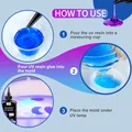 Kit résine UV 12 couleurs vibrantes inodore pour bijoux – 4