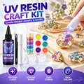 Kit résine UV 50 ml avec lampe rechargeable pour bijoux – 1