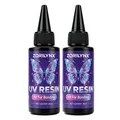 Kit résine UV 50 ml avec lampe rechargeable pour bijoux – Couleur 100ml