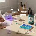 Kit résine UV dure 100g transparente, durcissement rapide avec outils – 2