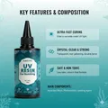 Kit résine UV dure 100g transparente, durcissement rapide avec outils – 5