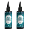 Kit résine UV dure 100g transparente, durcissement rapide avec outils – Couleur 200g