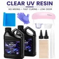 Kit résine UV dure 500g transparente, durcissement rapide pour bijoux – 1
