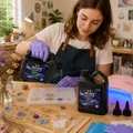 Kit résine UV dure 500g transparente, durcissement rapide pour bijoux – 3