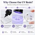 Kit résine UV dure 500g transparente, durcissement rapide pour bijoux – 4