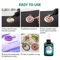 Kit résine UV dure 50ml transparente, prémélangée pour bijoux – 6