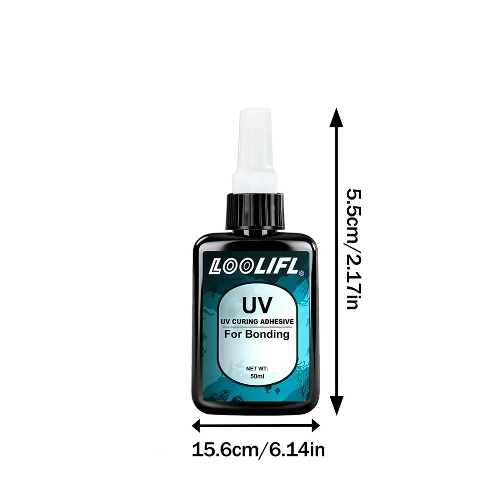 Kit résine UV dure 50ml transparente, prémélangée pour bijoux