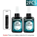 Kit résine UV dure 50ml transparente, prémélangée pour bijoux – Couleur UV-V-50ml-2pcs