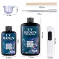 Kit résine UV dure transparente 100 à 250 g avec lampe – 2