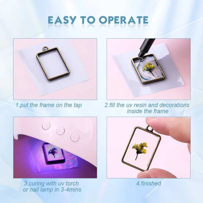Kit résine UV dure transparente durcissement rapide 100g à 250g