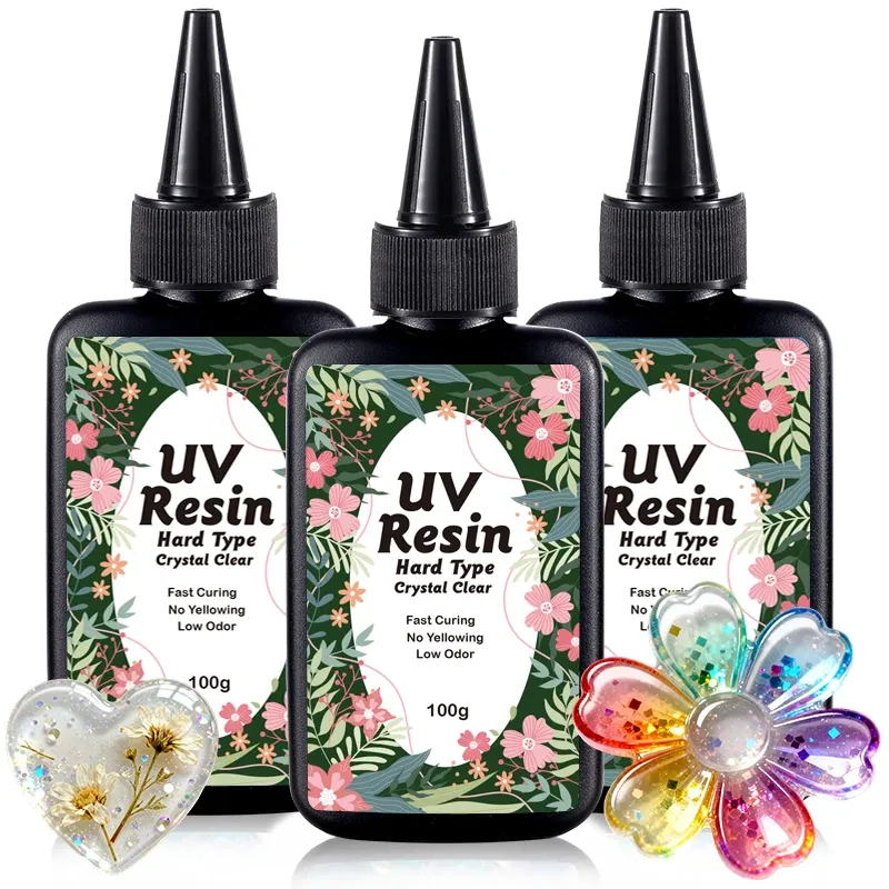 Kit résine UV dure transparente séchage rapide pour bijoux