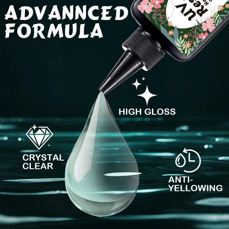 Kit résine UV dure transparente séchage rapide pour bijoux