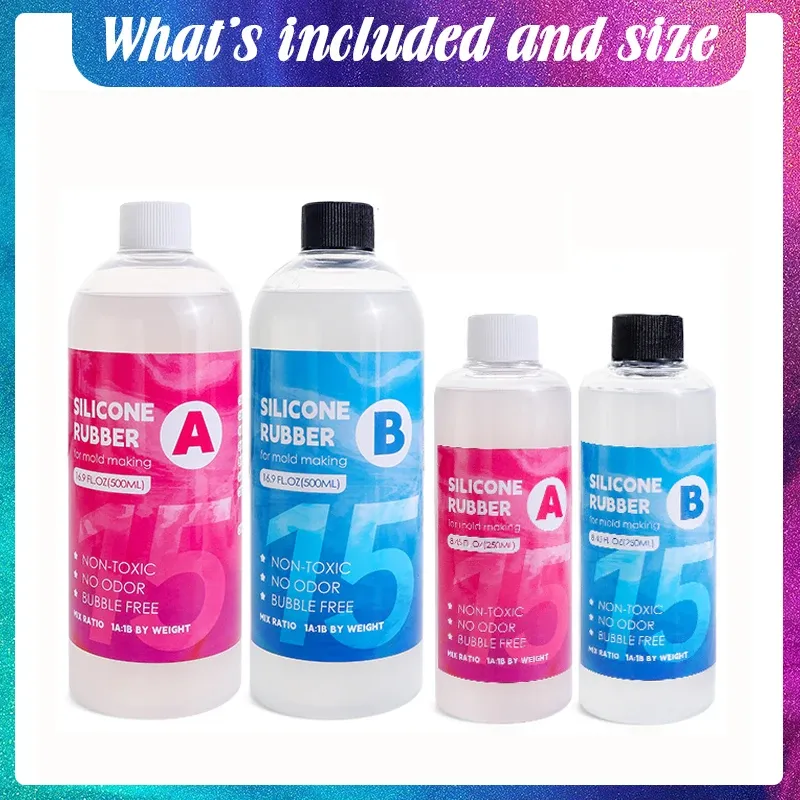 Kit silicone liquide 500 à 1000 ml pour moules DIY