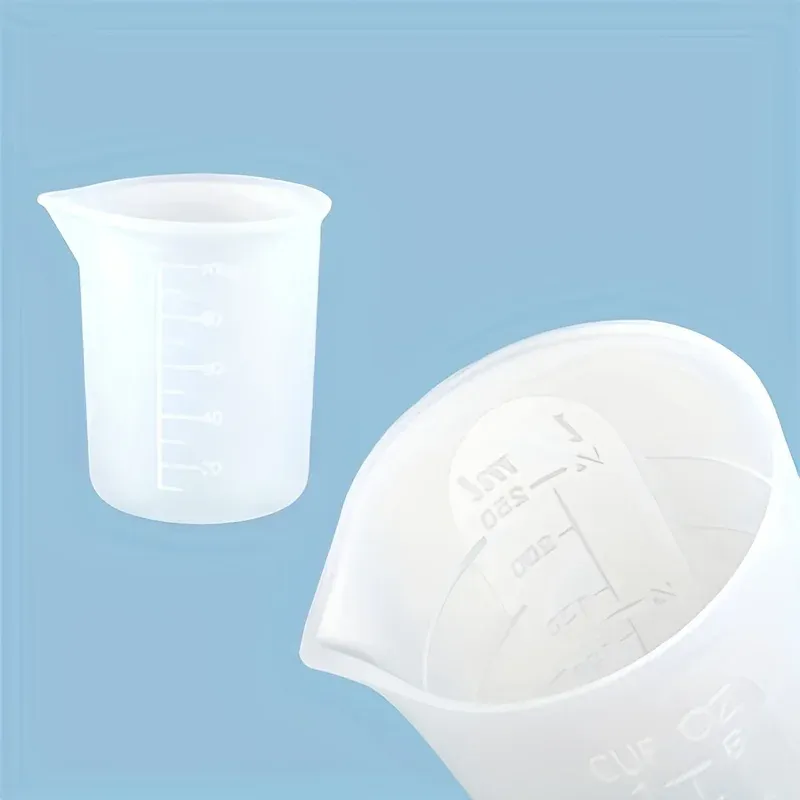 Kit tasses mesure silicone 250ml avec pipettes et gants