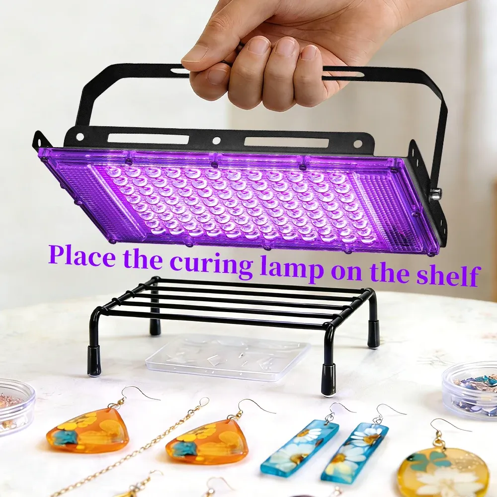 Lampe de polymérisation 96 LED pro avec support pour résine époxy