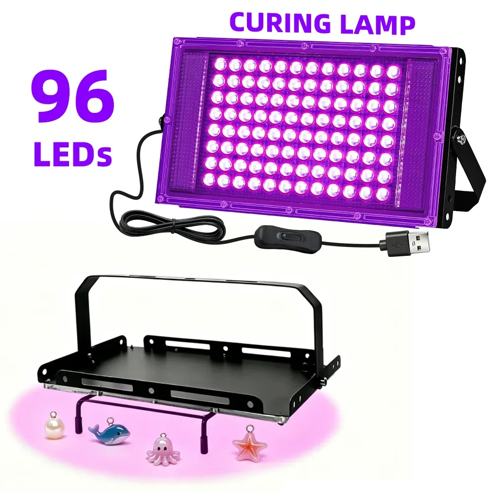 Lampe de polymérisation 96 LED pro avec support pour résine époxy