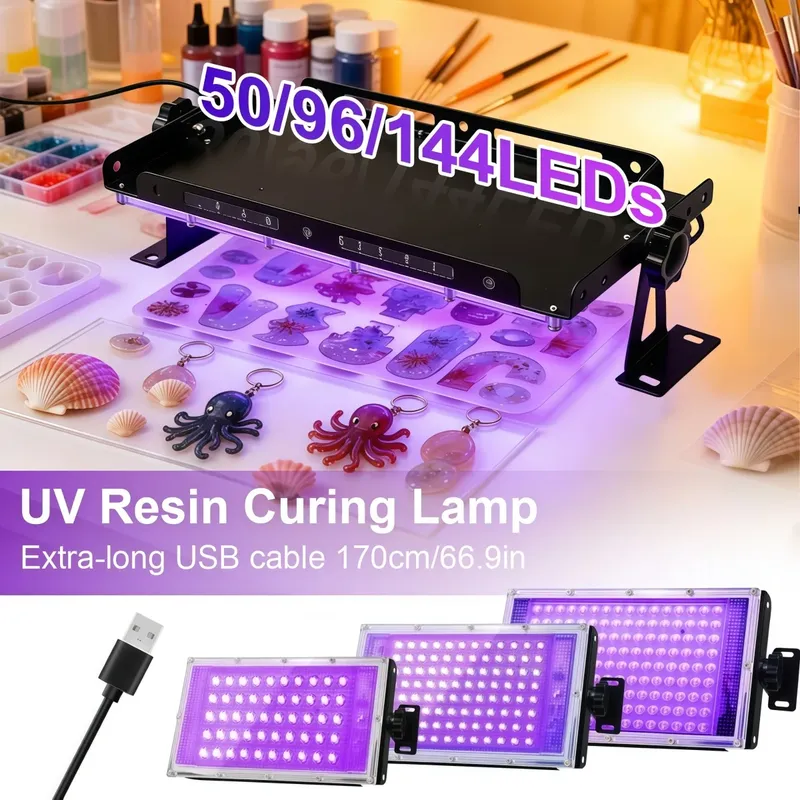 Lampe UV LED résine lot de 50 à 144