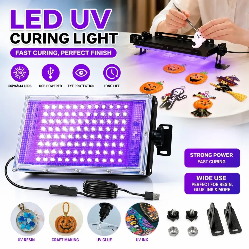 Lampe UV LED résine lot de 50 à 144