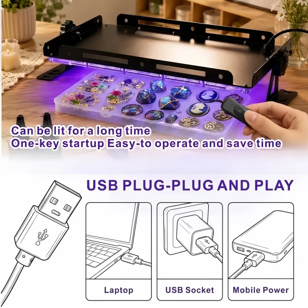Lampe UV LED résine lot de 96 à 144