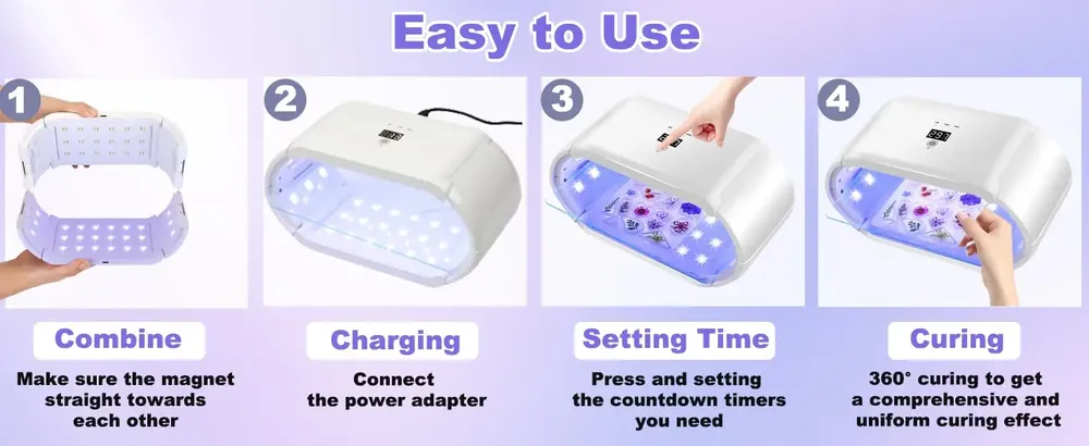 Lampe UV résine 48W double face