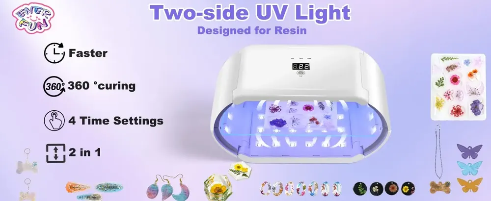 Lampe UV résine 48W double face