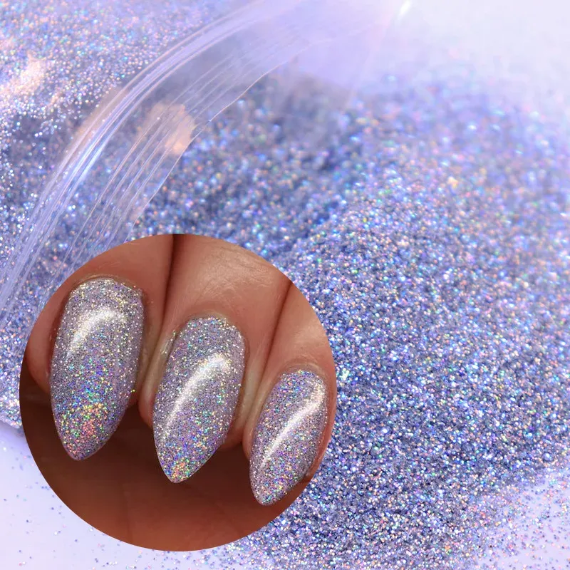 Lot 10 g poudre paillettes holographique laser pour résine