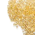 Lot 100 g micro billes verre pour remplissage résine et ongles – Couleur Orange Yellow