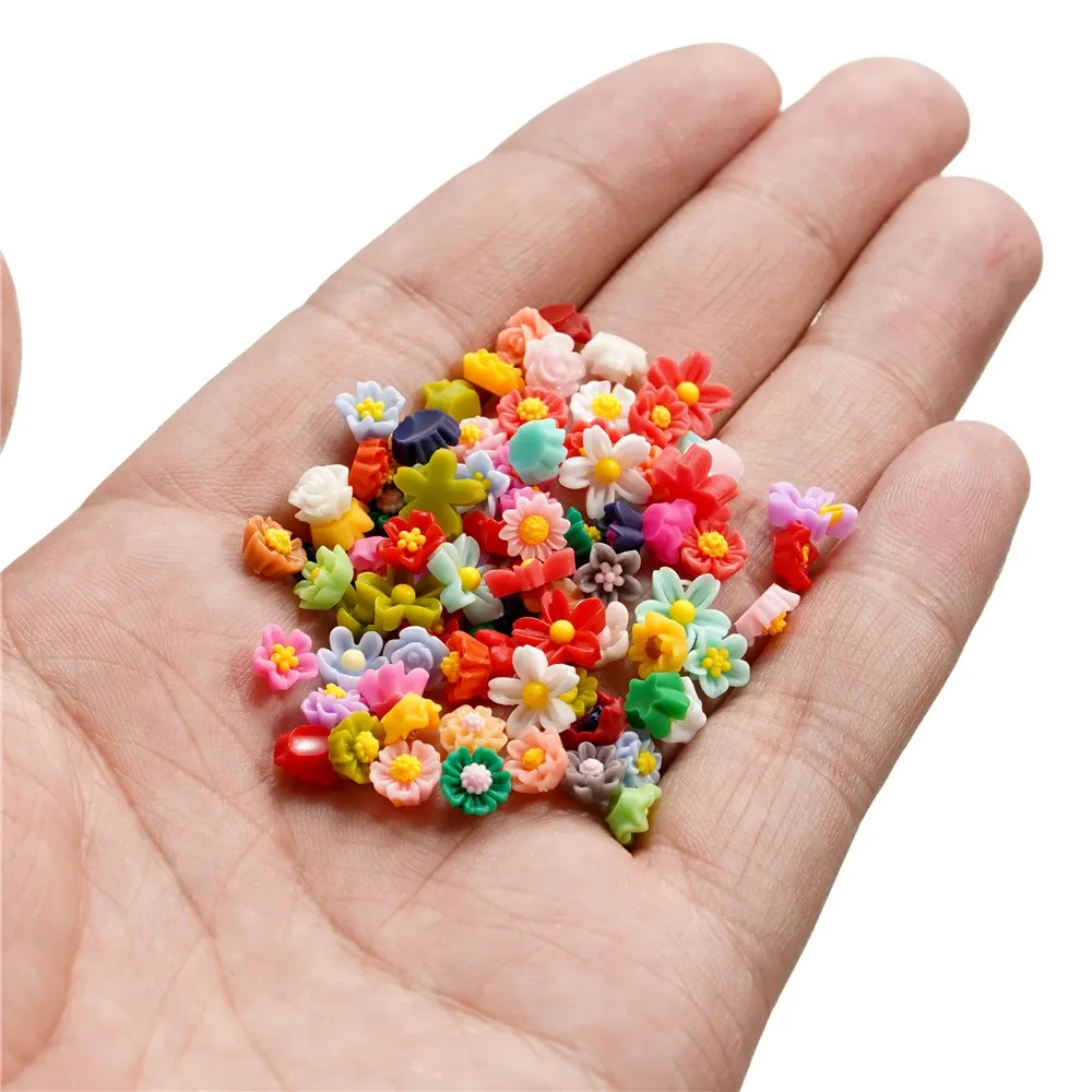 Lot 100 pièces fleurs séchées pour remplissage résine et bijoux