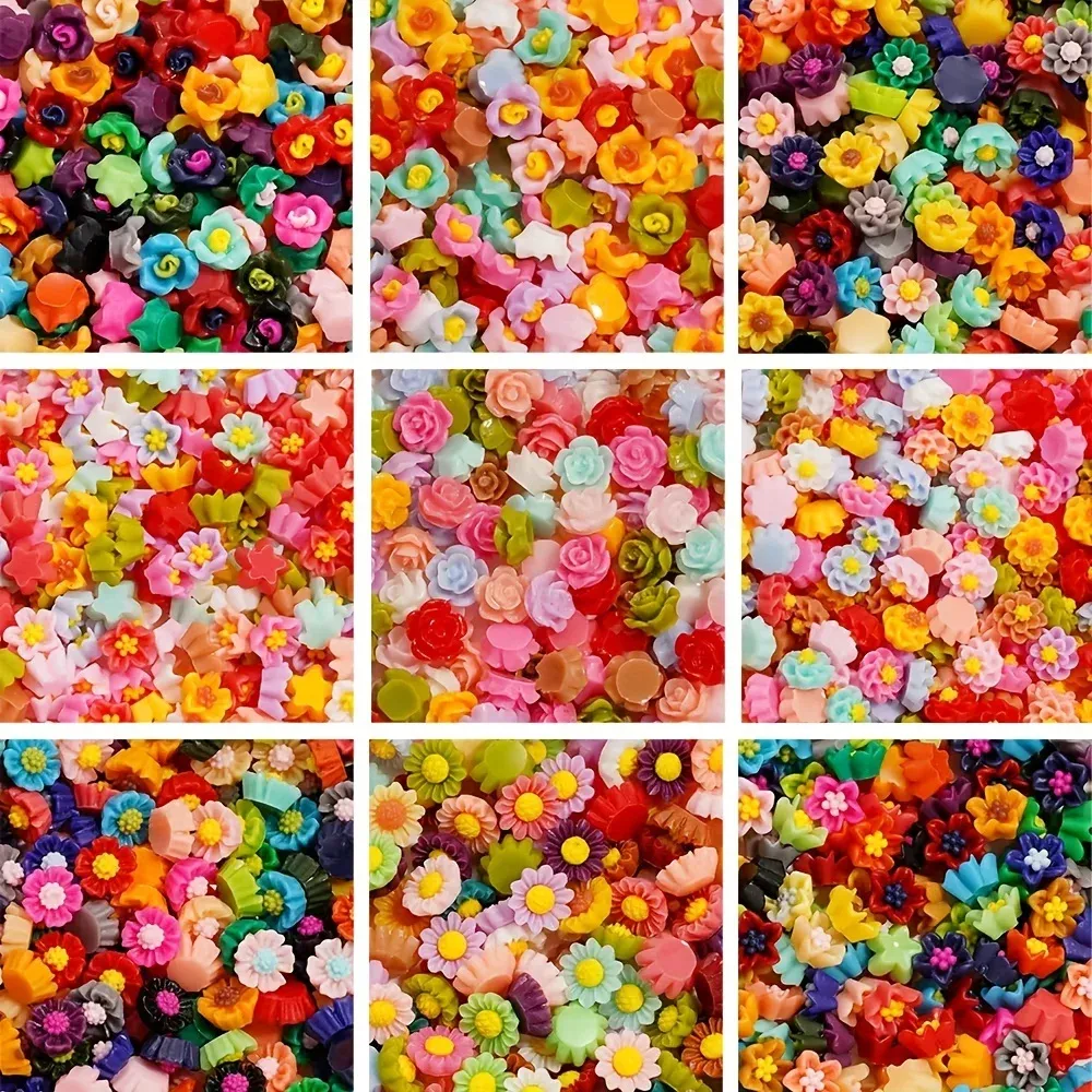 Lot 100 pièces fleurs séchées pour remplissage résine et bijoux