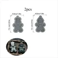 Lot 2 moules silicone Noël pour porte-clés et bijoux – Couleur 2pcs