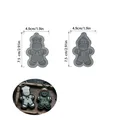 Lot 2 moules silicone Noël pour porte-clés et bijoux – 4