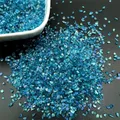 Lot 20 à 40 g strass cristal concassé pour remplissage résine – Couleur Peacock blue