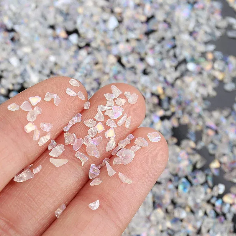 Lot 20 à 40 g strass cristal concassé pour remplissage résine
