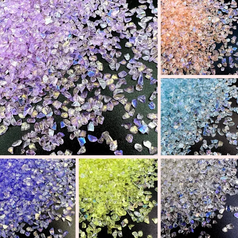 Lot 20 à 40 g strass cristal concassé pour remplissage résine