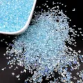 Lot 20 à 40 g strass cristal concassé pour remplissage résine – Couleur Sky Blue