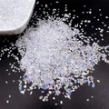 Lot 20 à 40 g strass cristal concassé pour remplissage résine – Couleur White