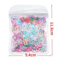 Lot 20 g paillettes cœur étoile lettre coquille pour résine – 5