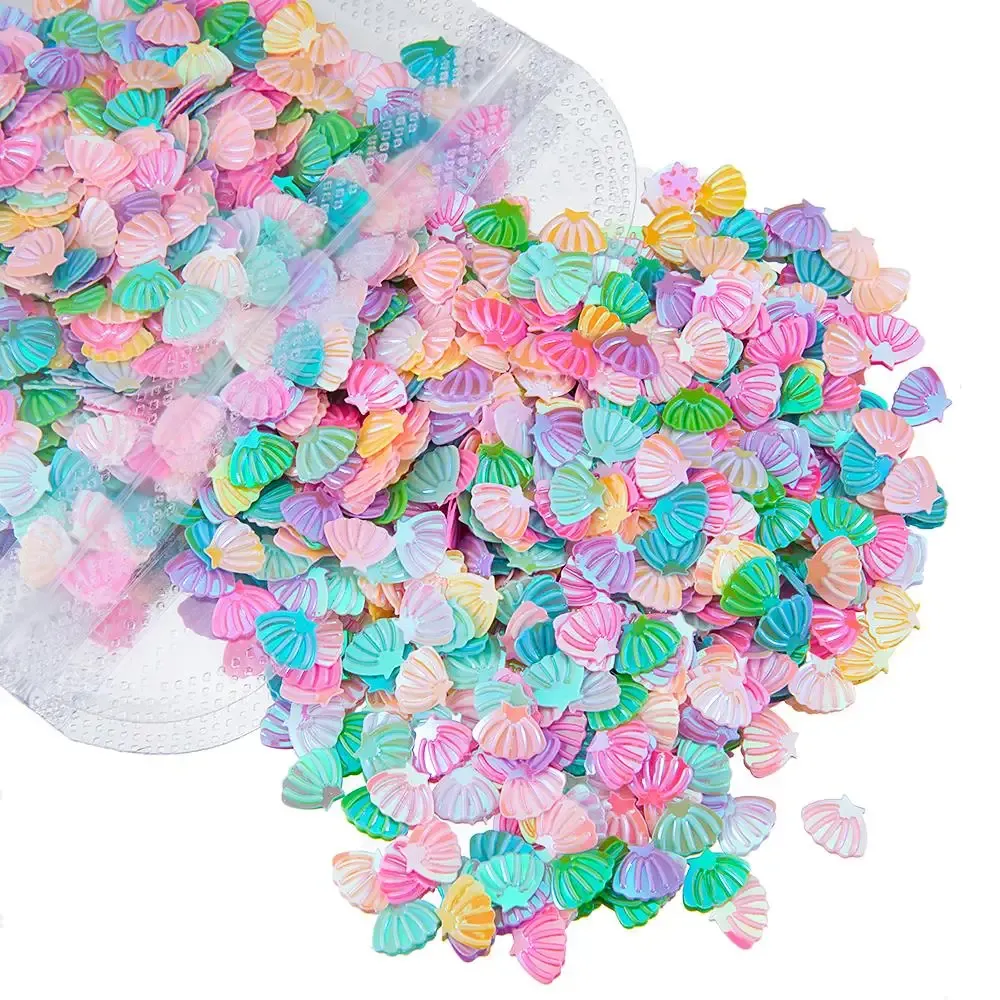 Lot 20 g paillettes cœur étoile lettre coquille pour résine