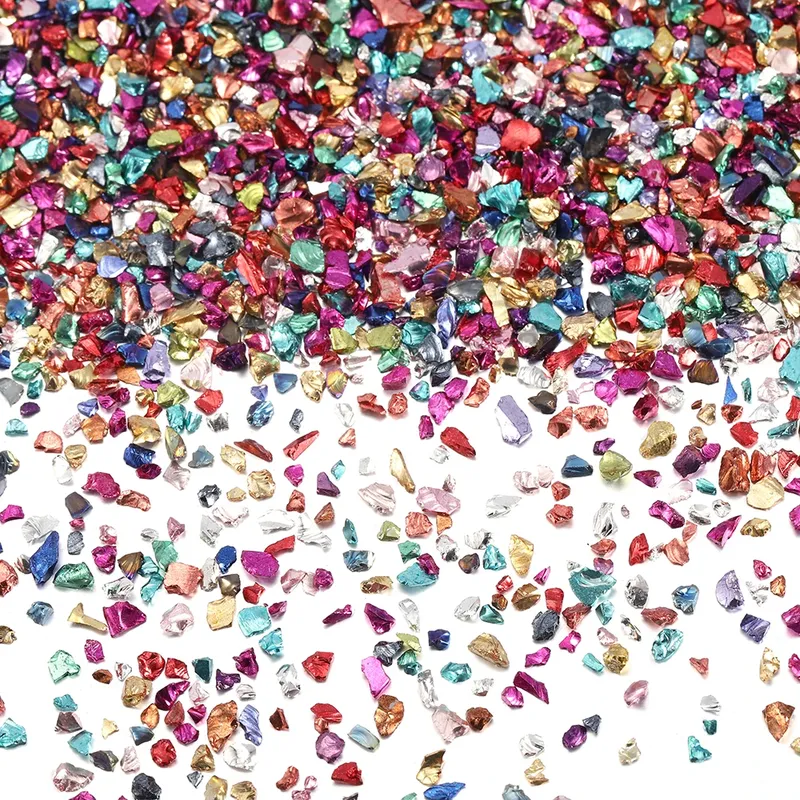 Lot 20 g pierres verre concassé 26 couleurs pour résine