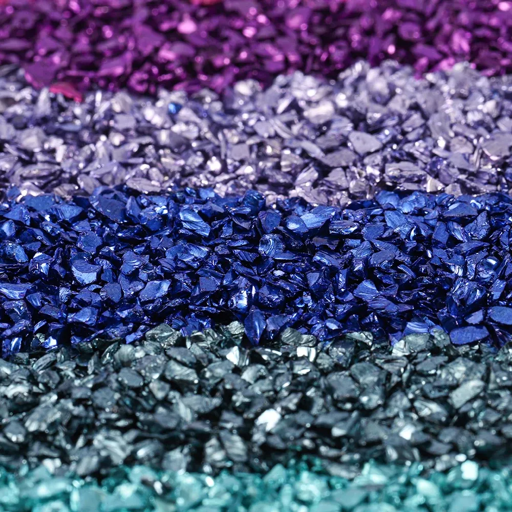 Lot 20 g pierres verre concassé 26 couleurs pour résine