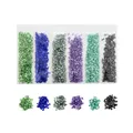 Lot 20 g pierres verre concassé 26 couleurs pour résine – Couleur Set 18