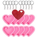 Lot 20 moules silicone cœur pour porte-clés et bijoux – 1