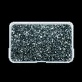 Lot 30 à 80 g pierres verre concassé pour remplissage résine – Couleur Bleu métallique