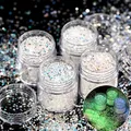 Lot 4 paillettes hexagonales lumineuses pour résine – 1