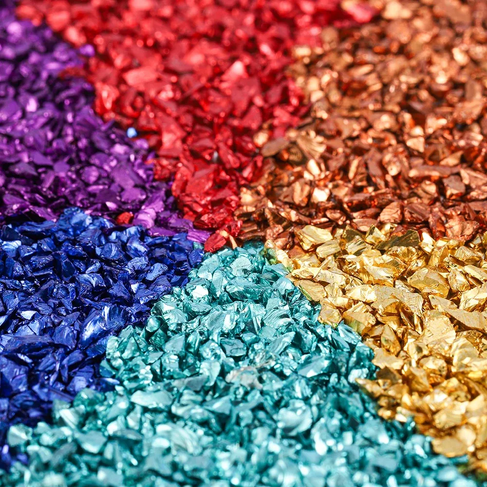 Lot 50 g pierres verre concassé pour remplissage résine