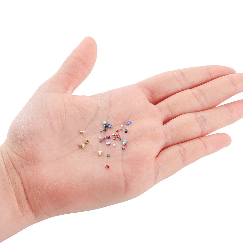 Lot 50 g pierres verre concassé pour remplissage résine